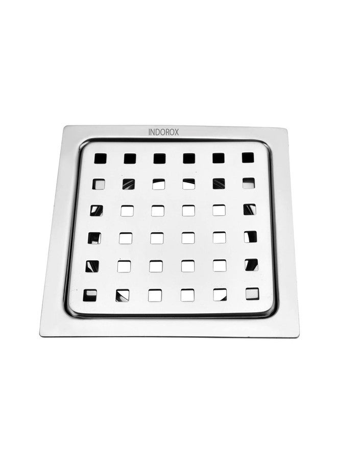 INDOROX Bathroom Drainer AntiCockorach | Jali- Stainless Steel 304 Grade Square Design 6x6 Inch - Image 2
